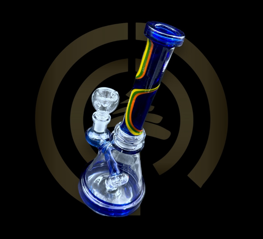Mini Water Pipe - Swirl Neck (8")