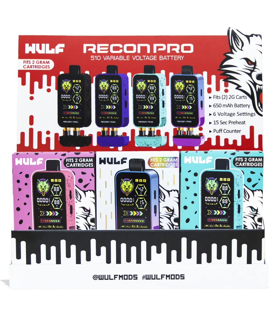 Wulf - Recon Pro Dual 510 Thread Battery (9ct)