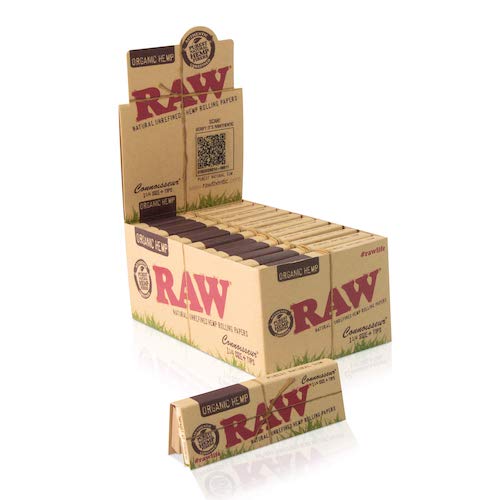 RAW - Organic Connoisseur 1 1/4 Papers w/ Tips (24 packs)