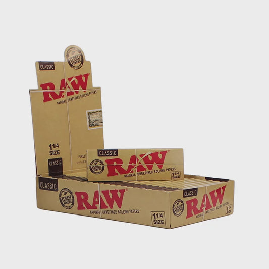 RAW - 645 Natural Unrefined 1 1/4 Papers (24 packs)