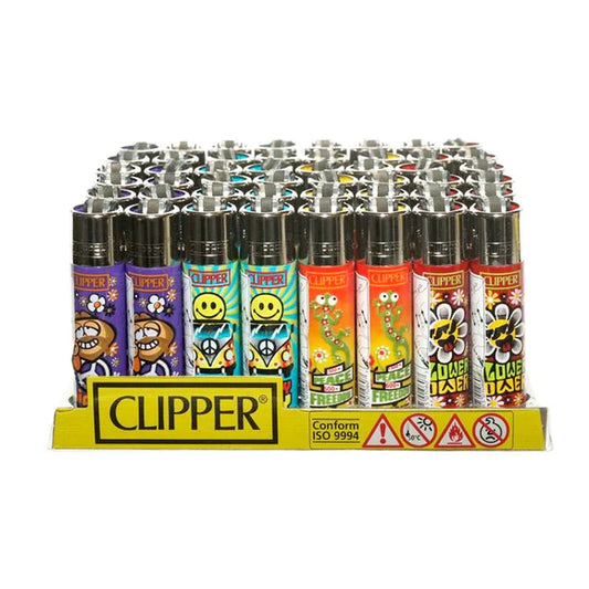 Clipper Lighters - Hippie Love (48pcs)