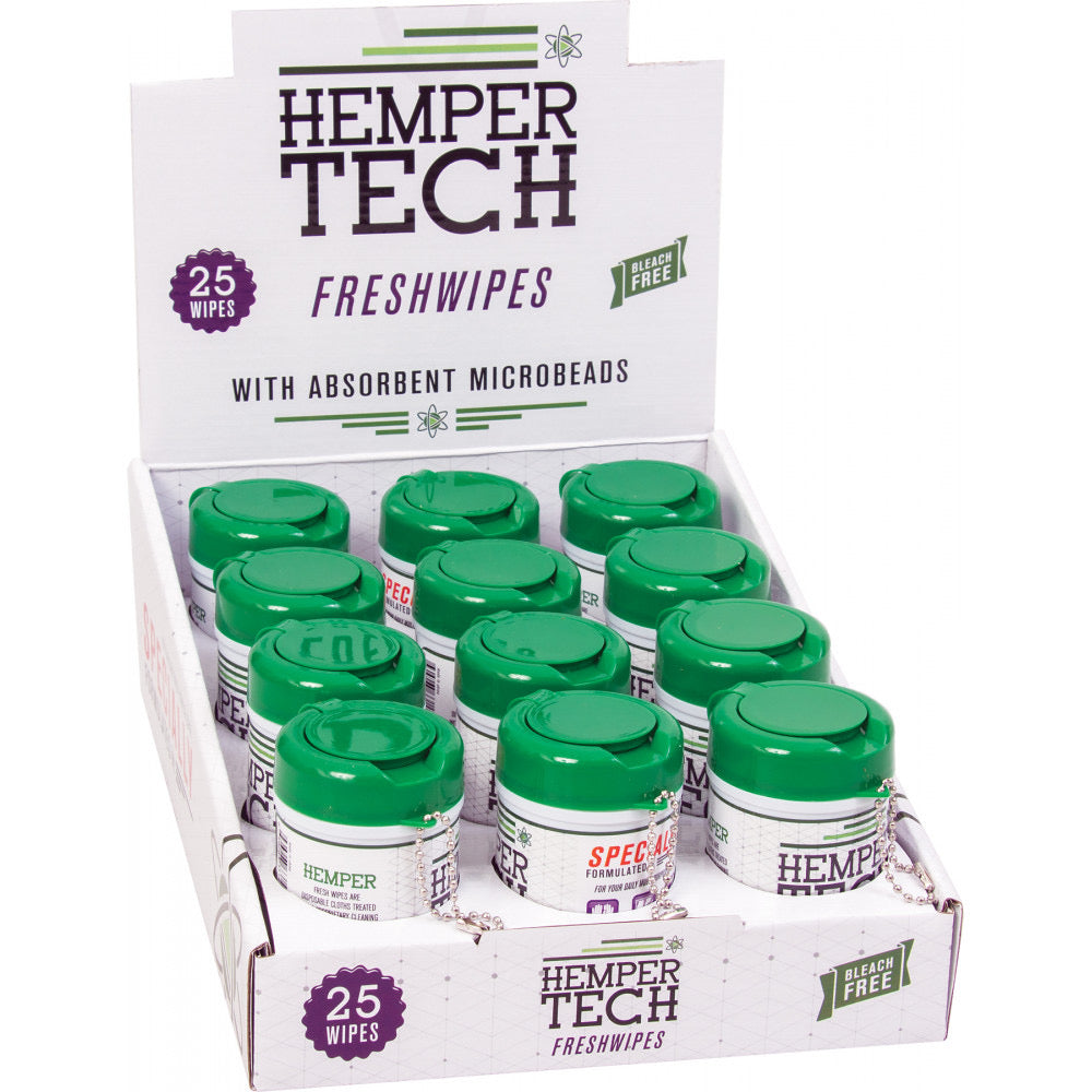 Hemper Tech - Alcohol Freshwipes (Display Box of 12)
