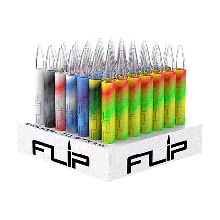 White Rhino - Flip Pyrex Nectar Chillum (49 Pcs)