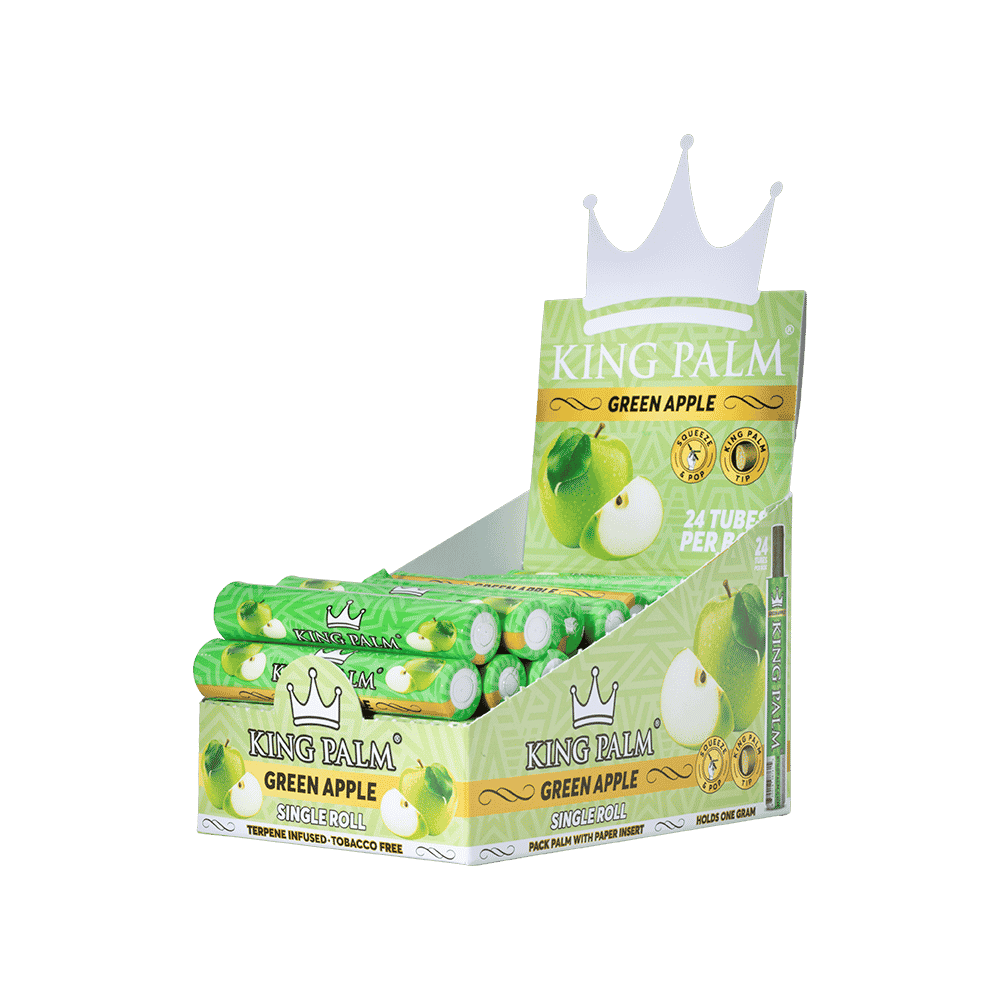 King Palm - Green Apple (Single Rolls)(24ct)