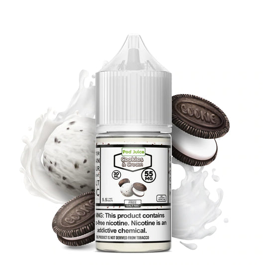Pod Juice -Cookies & Cream (55mg)(30ml)(IN STORE ONLY)