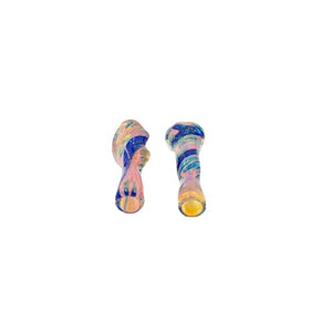 Glass Chillum - Dichro Swirl (3")