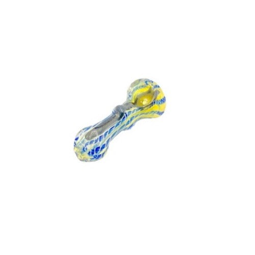 Glass Hand Pipe - Dichro Ring (3.5")
