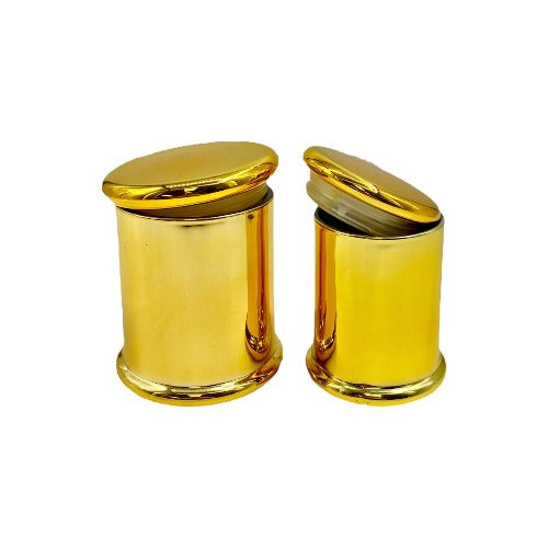 Glass Jars - Shiny Gold