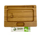 Afghan Hemp - Wooden Rolling Tray - Small (7.25"x 5")