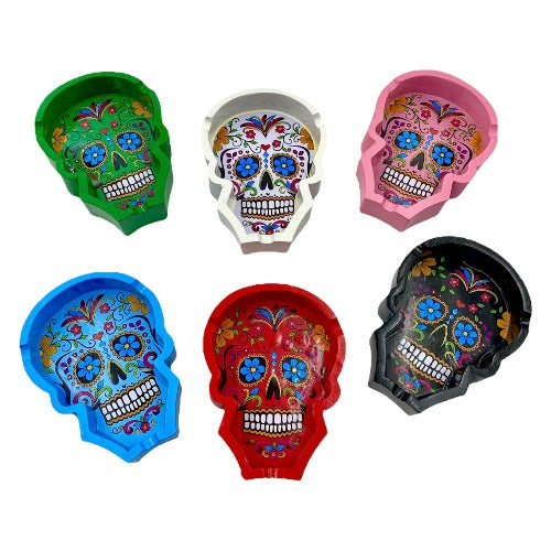 Ashtrays - Resin Candy Skull Display (Box of 6)