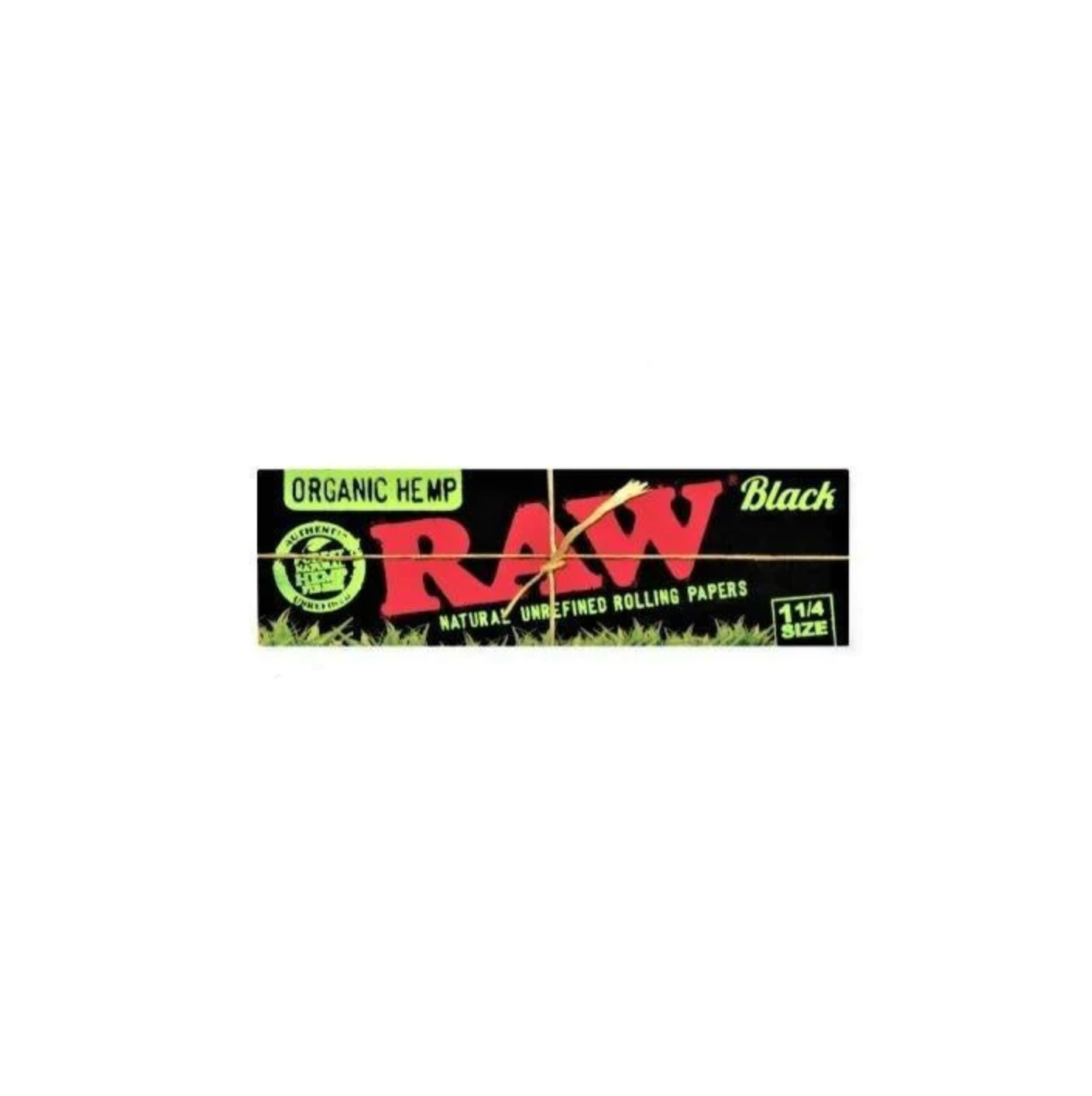 RAW - 1 1/4 Black Organic Hemp Papers (24 packs)