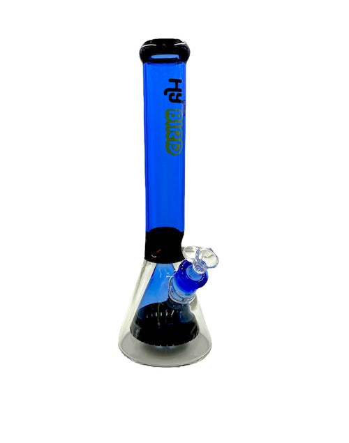 HyBird Water Pipe - Stained Beaker Perc (14.5")