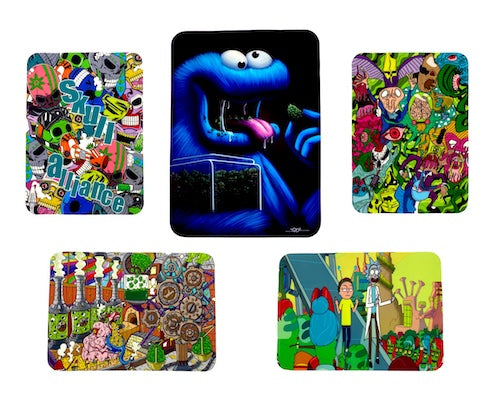 Silicone Dab Mat - Cartoon Crazy (10.75" x 8") (5 Styles)