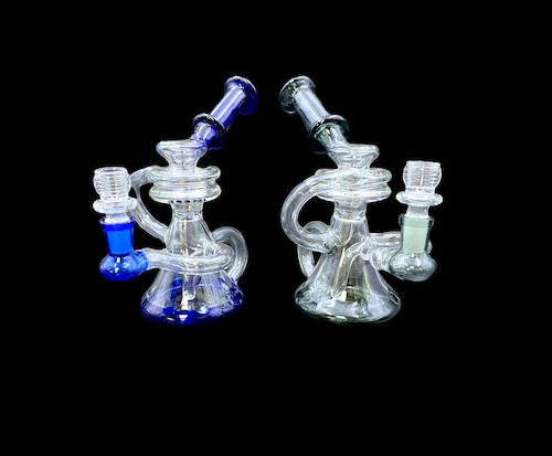 Recycler Water Pipe - Patty Top (7")