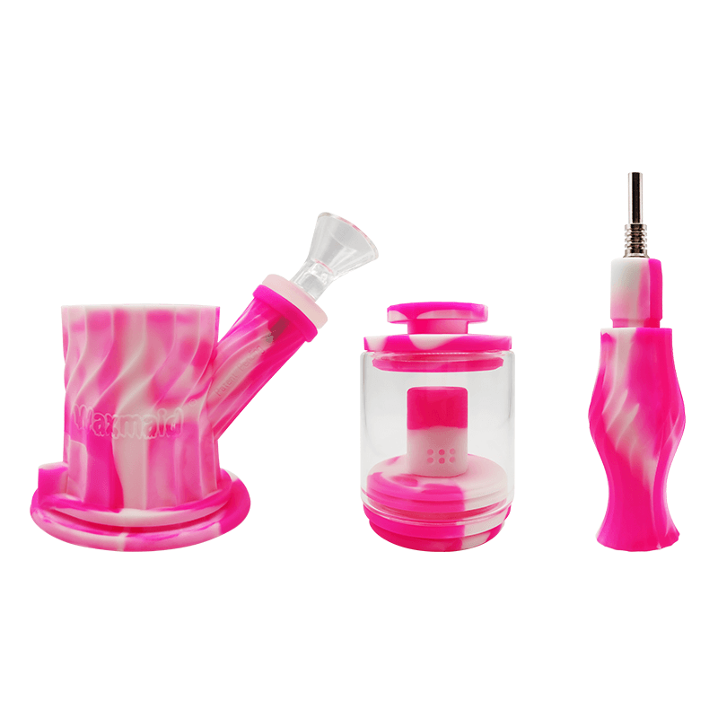 Waxmaid Silicone Water Pipe - 4 in 1 (9.25")