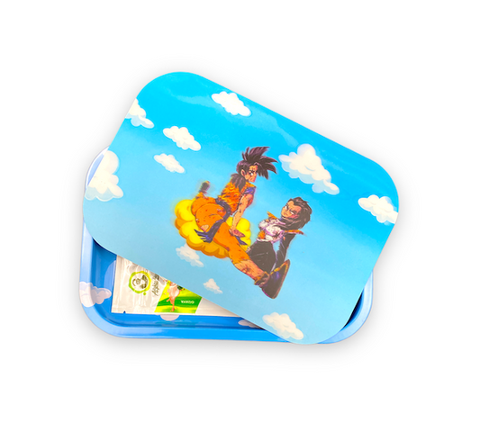 Metal Rolling Tray w/ 3D Magnetic Lid - Cloud Babes