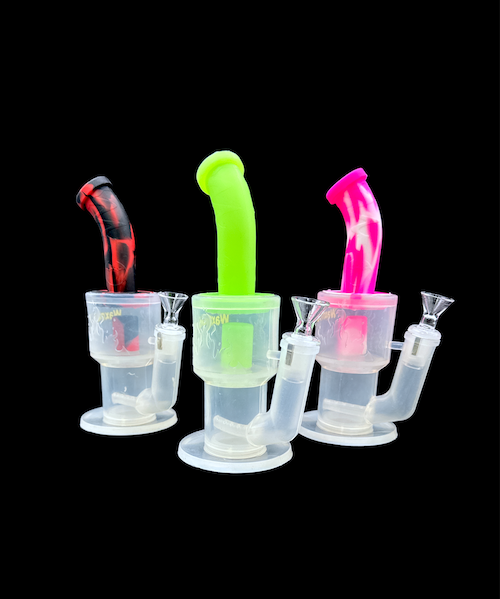 Waxmaid Silicone Water Pipe - Crystor Mini (9")
