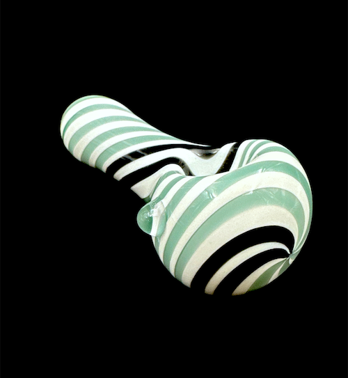 Glass Hand Pipe - American Swirl (4")