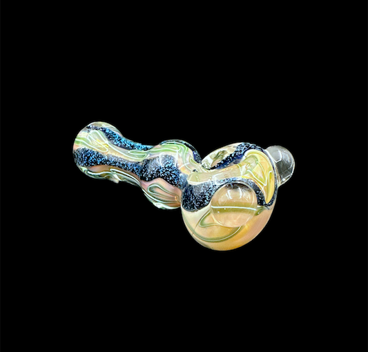 Glass Hand Pipe - Double Dicro (5")
