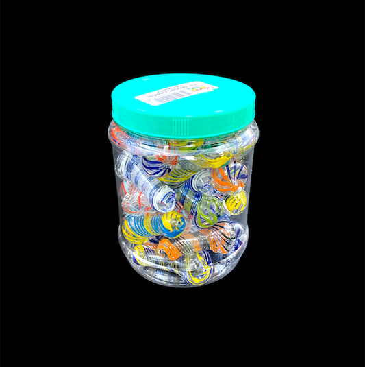 Glass Hand Pipe Jar -Shordie (2.5")(30ct)