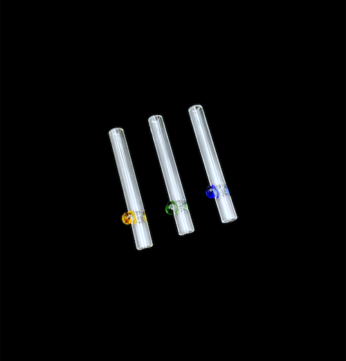 Glass Chillum - Colored Pearl (3")