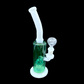 Glass Water Pipe - White Handle (10")