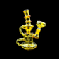 Glass Water Pipe - Tinted Recycler (6")