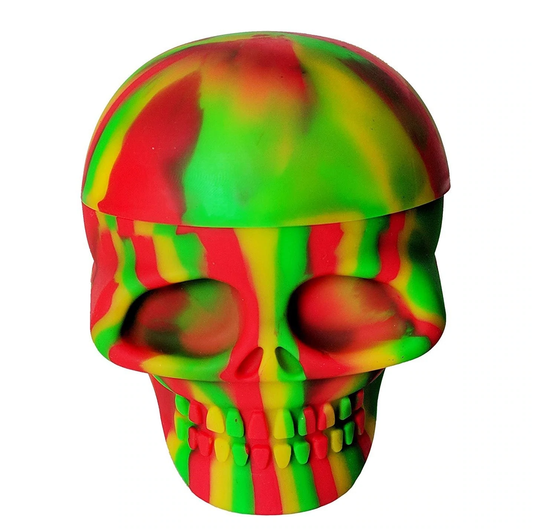 Silicone Container - Large Skull (5")