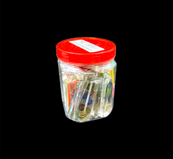 Acrylic Hand Pipe Jar (3")(20ct)