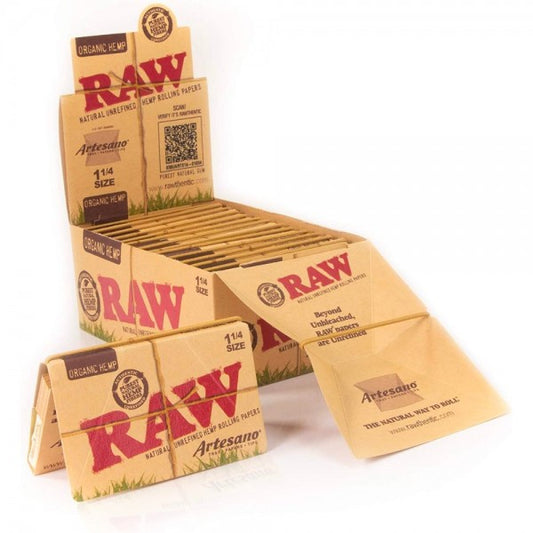 RAW - Organic Artesano 1 1/4 Papers w/ Tips (15 packs)