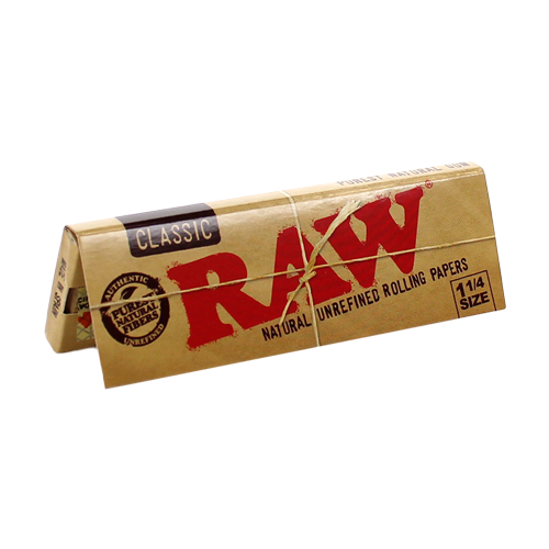 RAW - 645 Natural Unrefined 1 1/4 Papers (24 packs)