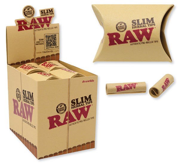 RAW - Slim Pre Rolled Tips (20 pack)