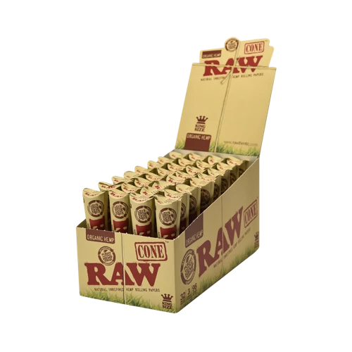 RAW - Organic King Size Classic Pre-Roll Cone (3ct)