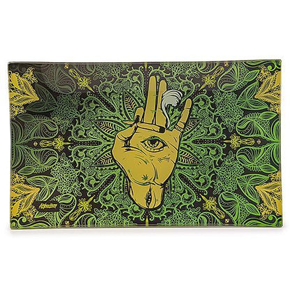 Afghan Hemp - Shatter Resistant Glass Tray