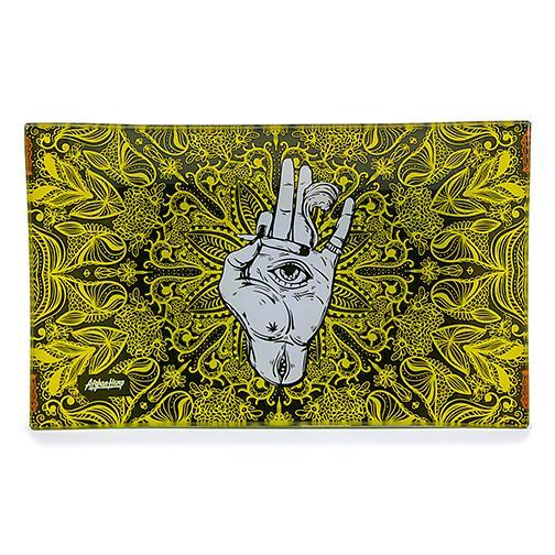 Afghan Hemp - Shatter Resistant Glass Tray