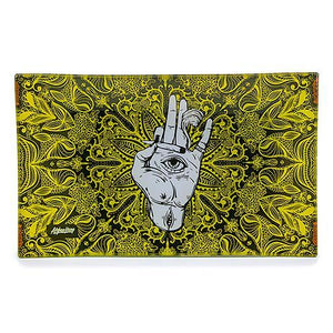 Afghan Hemp - Shatter Resistant Glass Tray