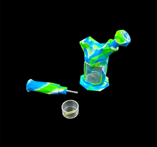 Waxmaid Silicone Water Pipe - Gemini 2 in 1 (8")