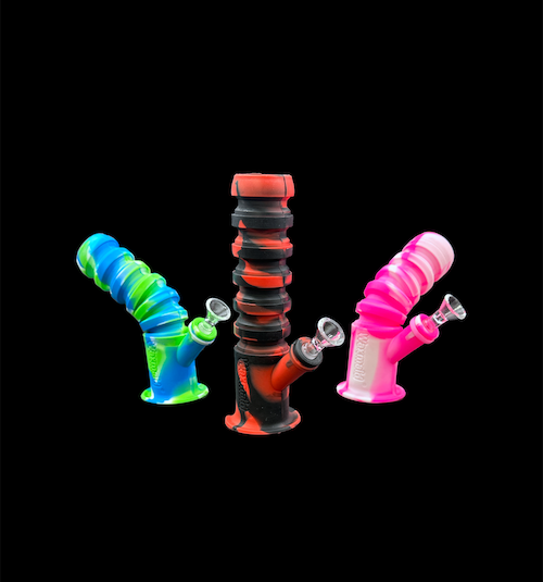Waxmaid Silicone Water Pipe - Collapsible (8.5")